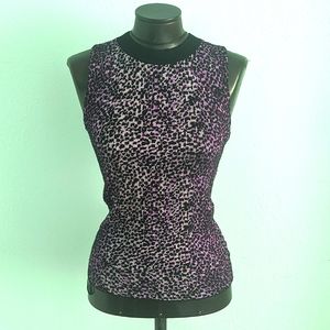 Rachel Roy purple/black knit top